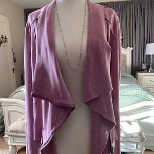 BLANK NYC purple suede jacket